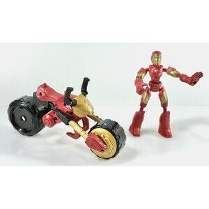 Marvel Iron man Bend and Flex Rider Bike And Action Figure Toy